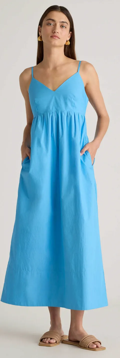 Quince blue maxi dress