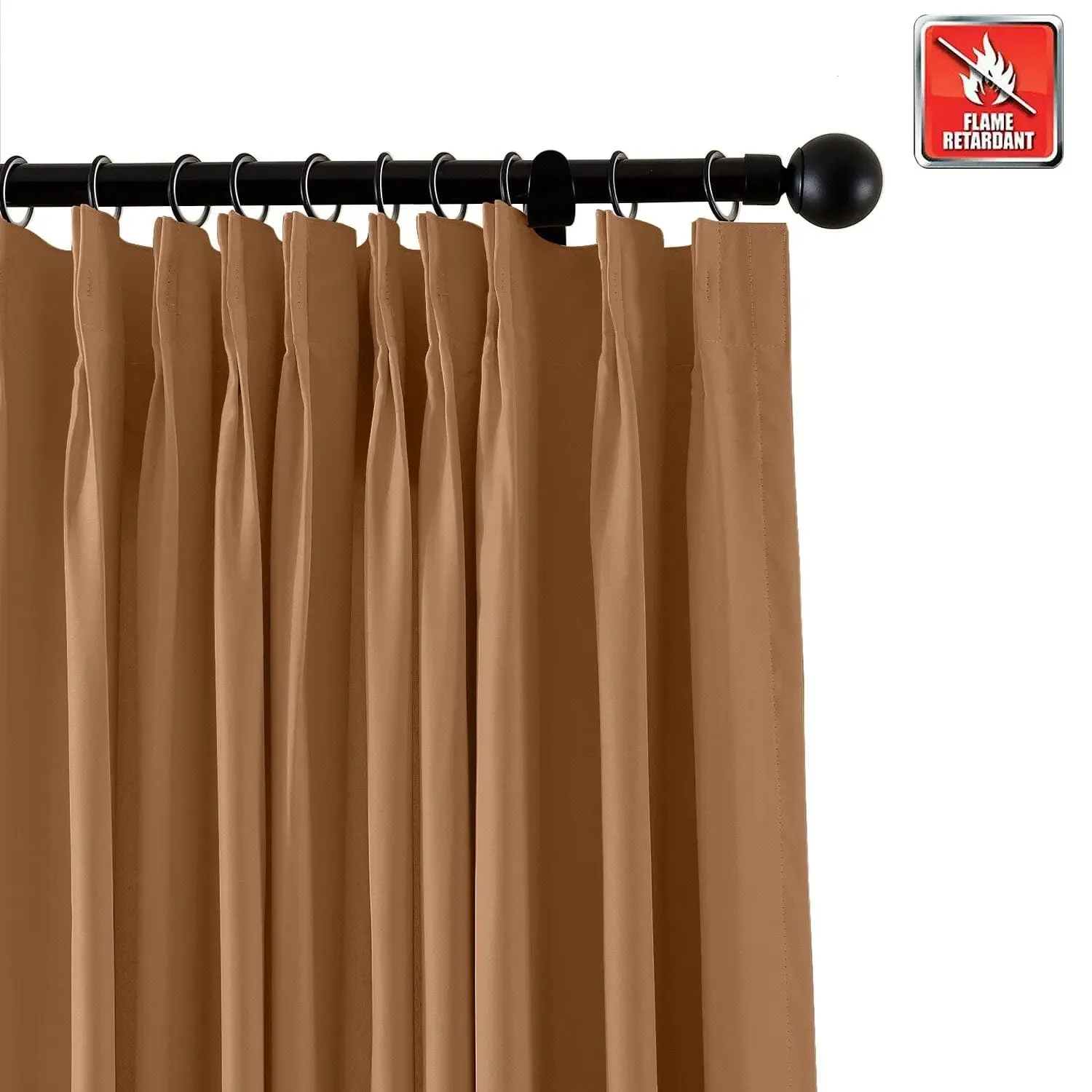 REGAL Fireproof Flame Retardant Curtain Pleated