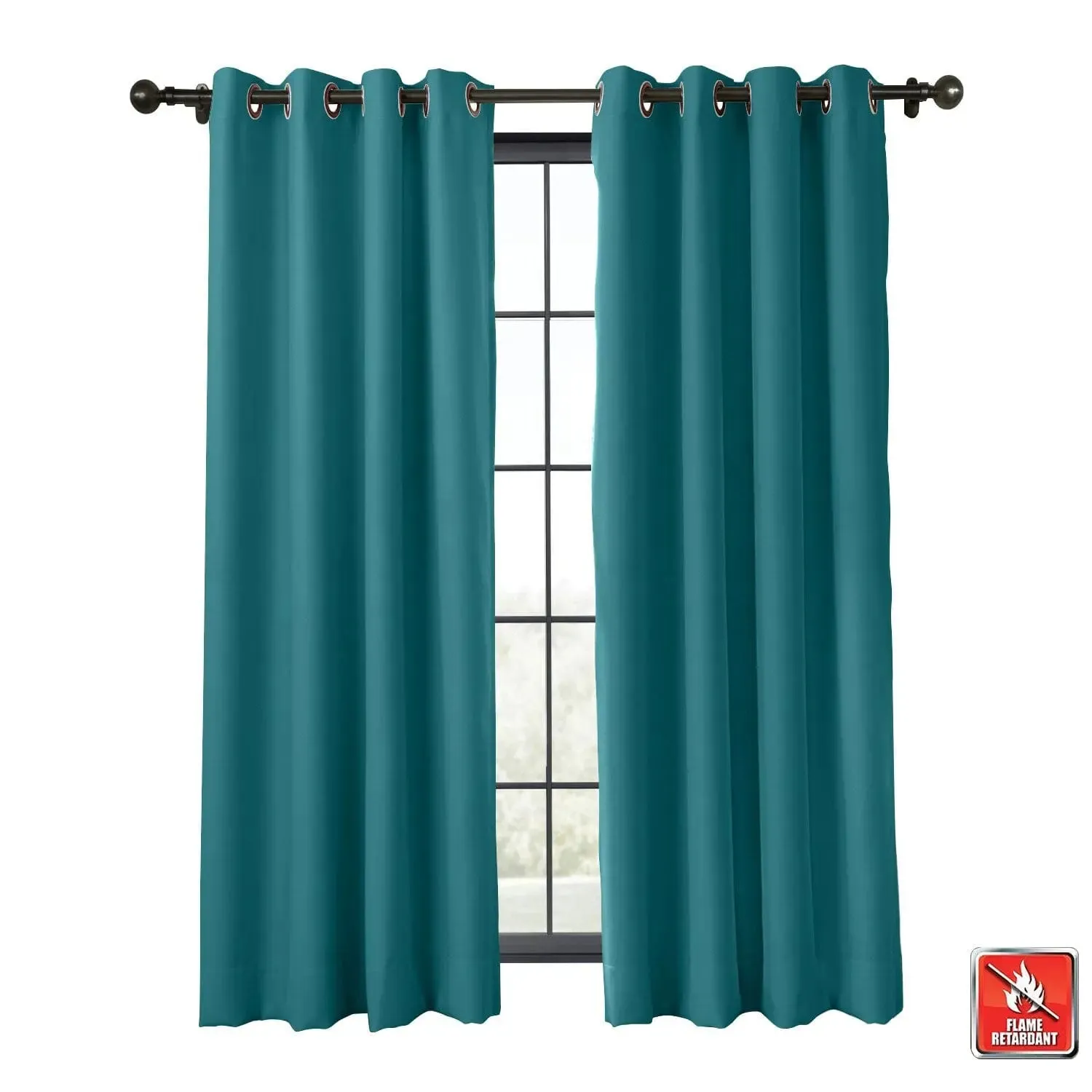 REGAL Fireproof Flame Retardant Curtain Pleated