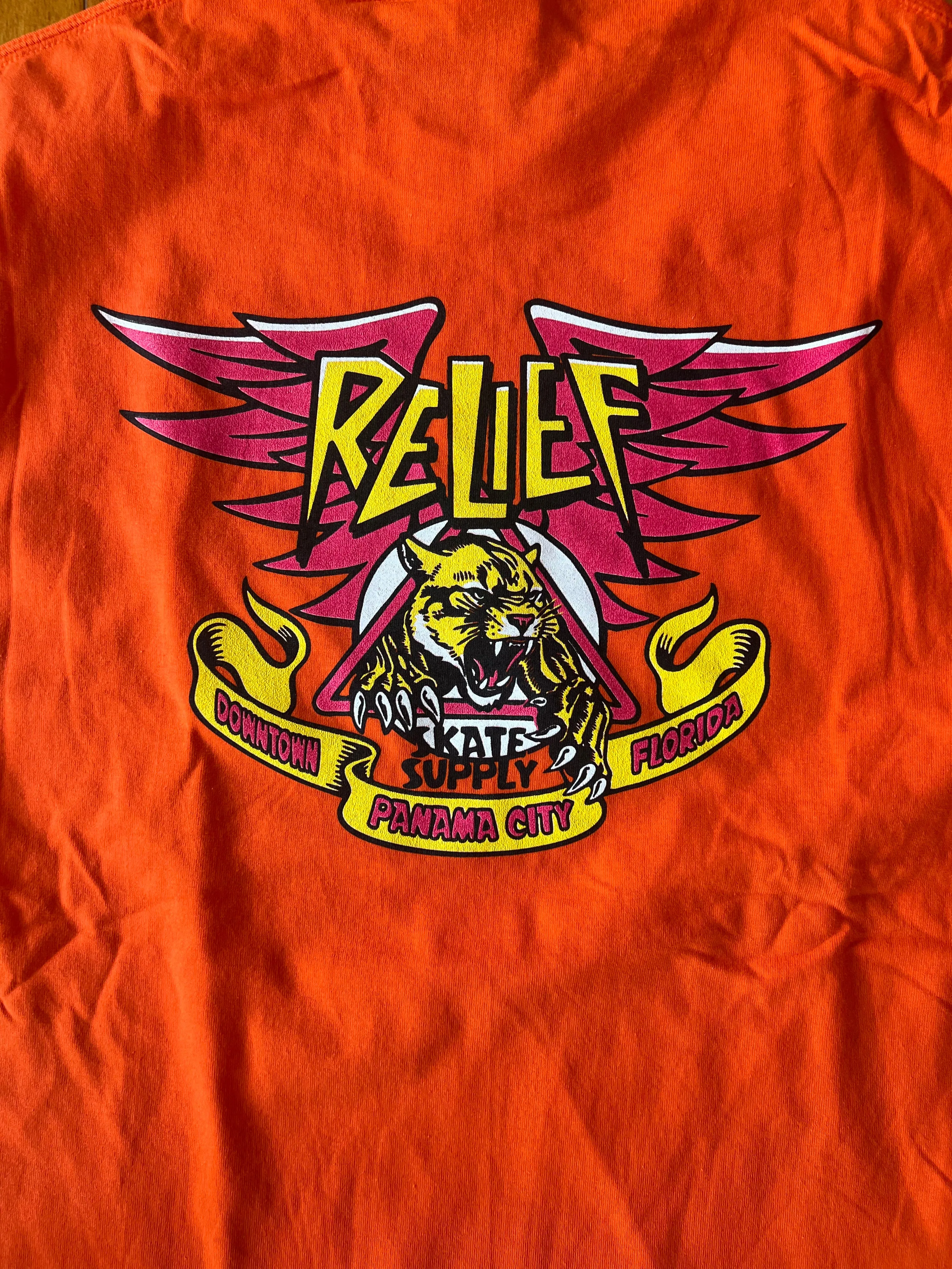 RELIEF FLORIDA PANTHER T SHIRT ORANGE