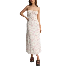 RHYTHM Women's Mimi Floral Gathered Maxi Dress Rose