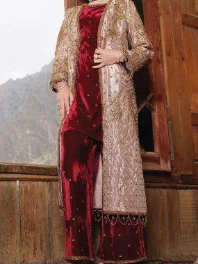 Rose Pink Velvet 2 Piece Formal Suit - LS-272