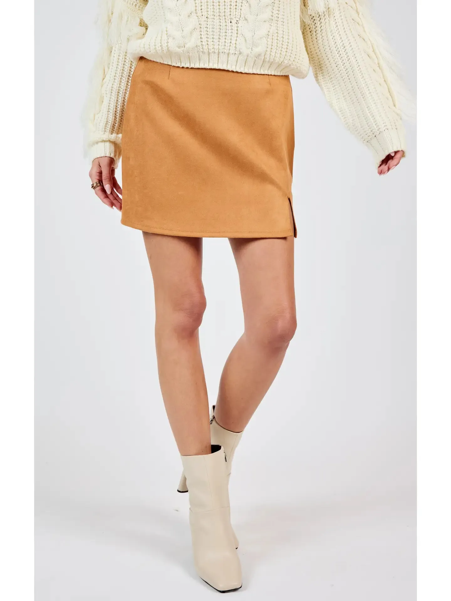 Sadie & Sage Soho Faux Suede Mini Skirt