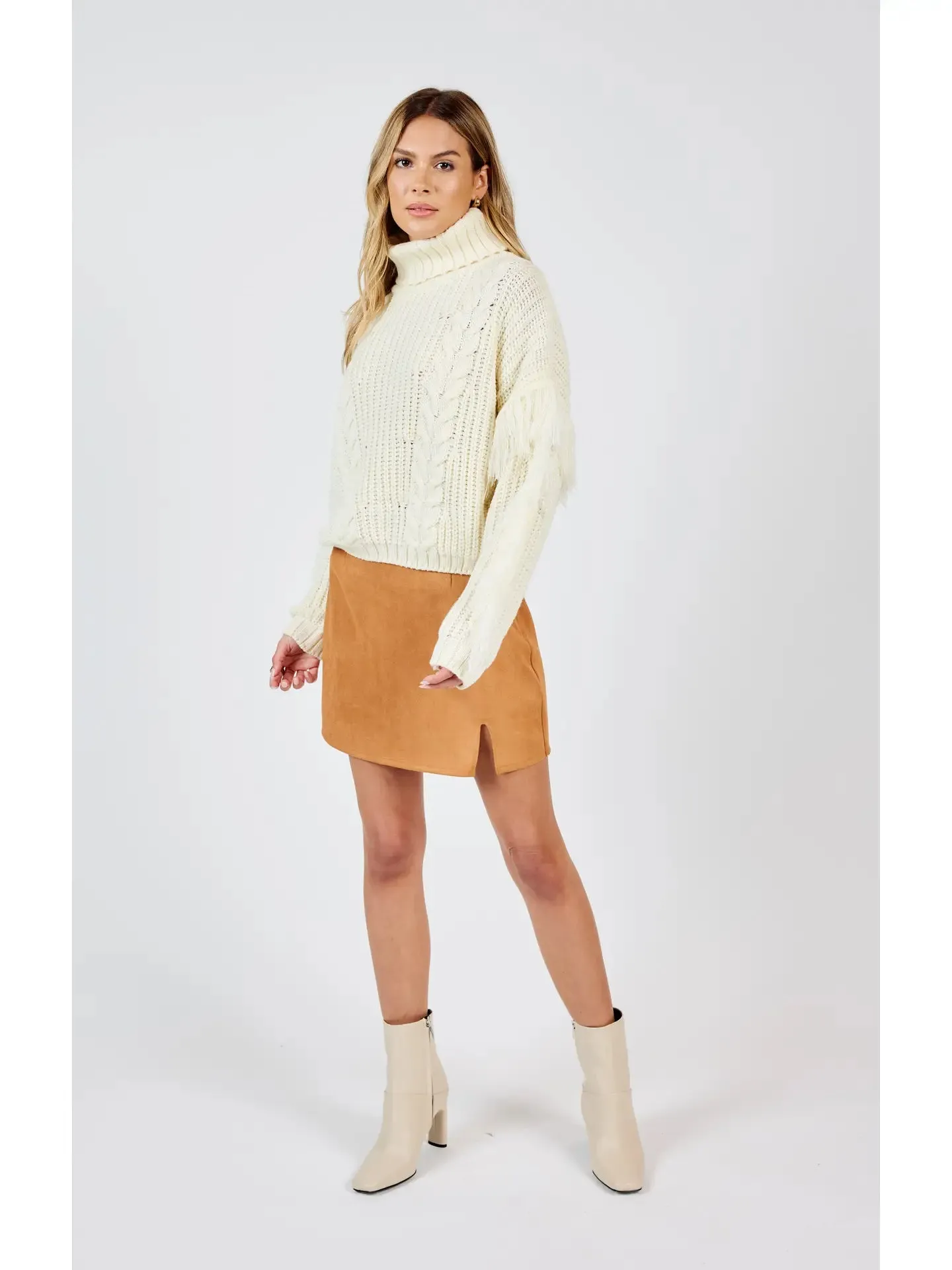 Sadie & Sage Soho Faux Suede Mini Skirt