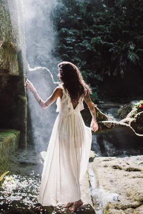 Simple Boho Bohemian Wedding Dress