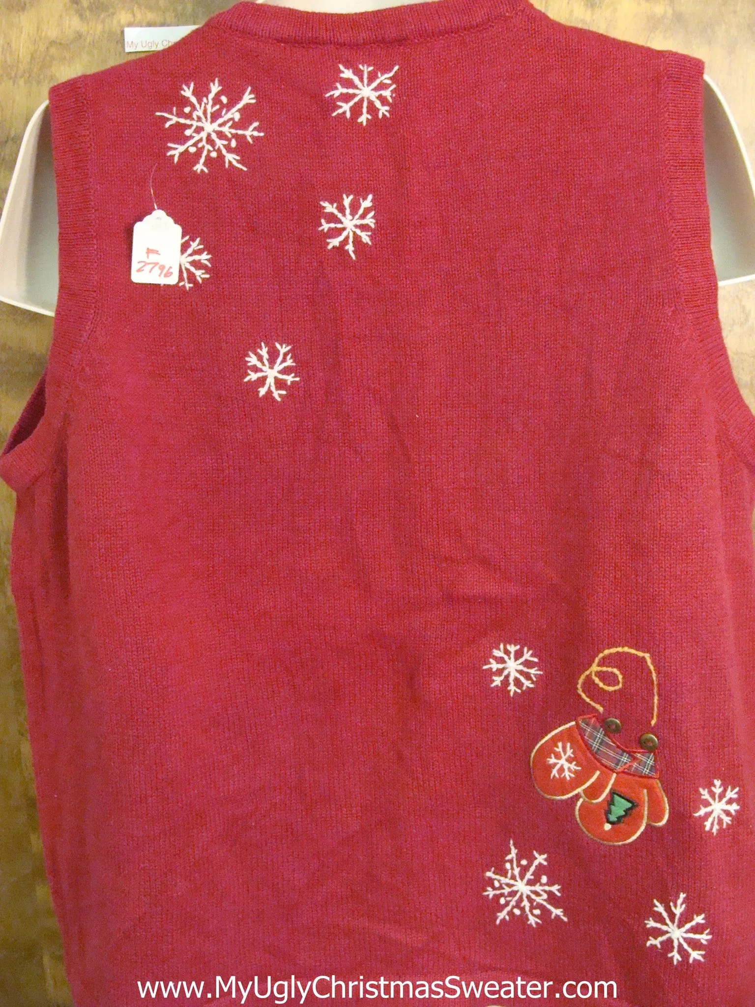 Skates and Mittens 2sided Christmas Jumper Sweater Vest