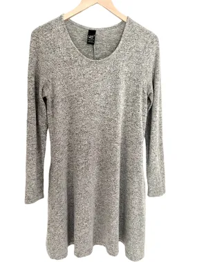 Soft Summer Gray Plush Knit Dress