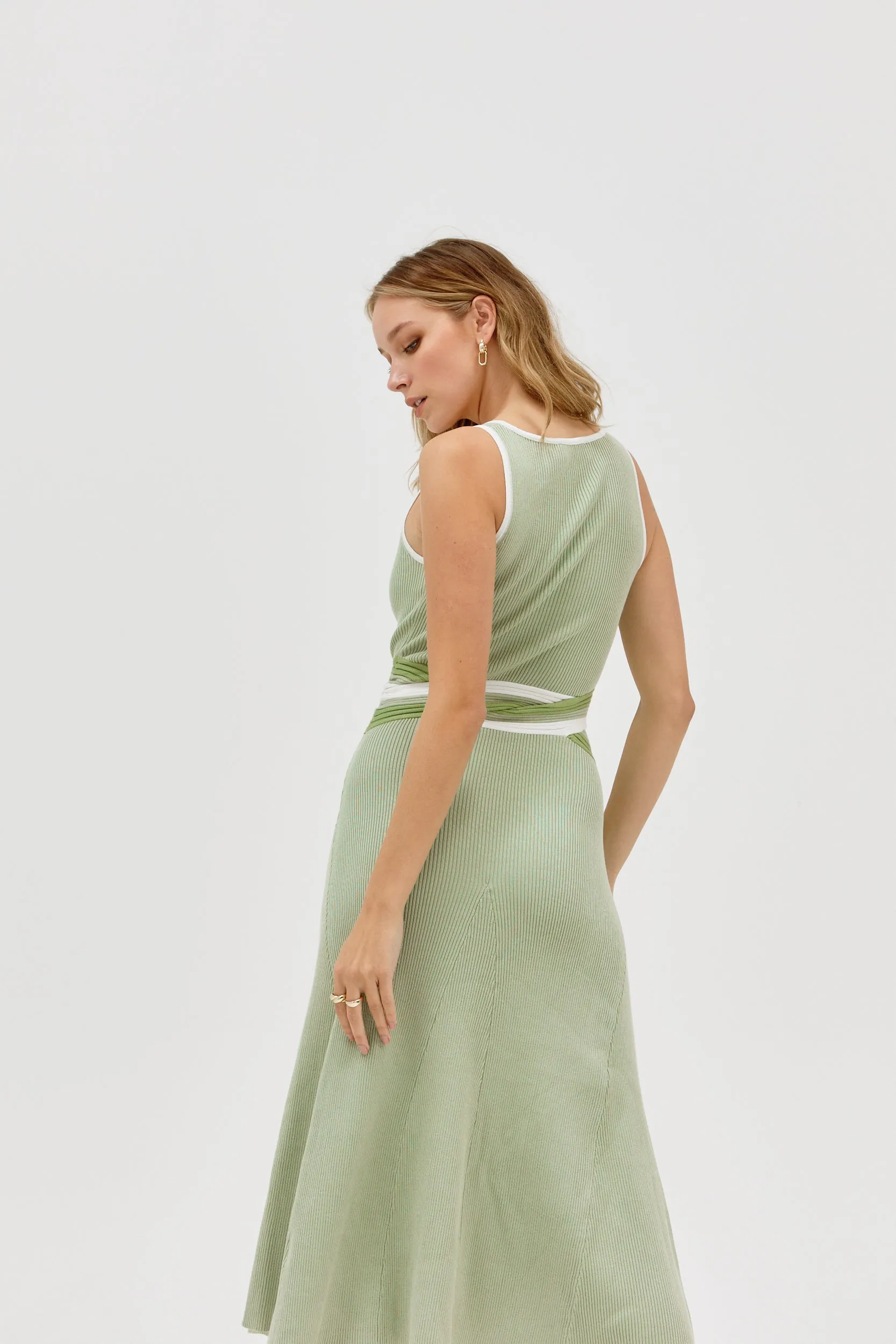 Sovere Drift Knit Dress Melon