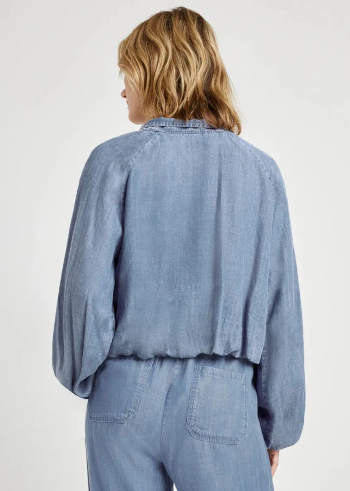 Splendid Carina Indigo Bomber Jacket