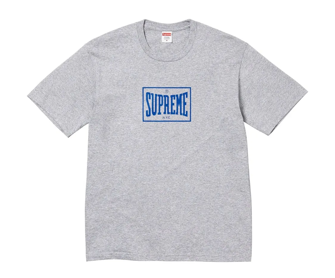 Supreme Warm Up Tee Heather Grey