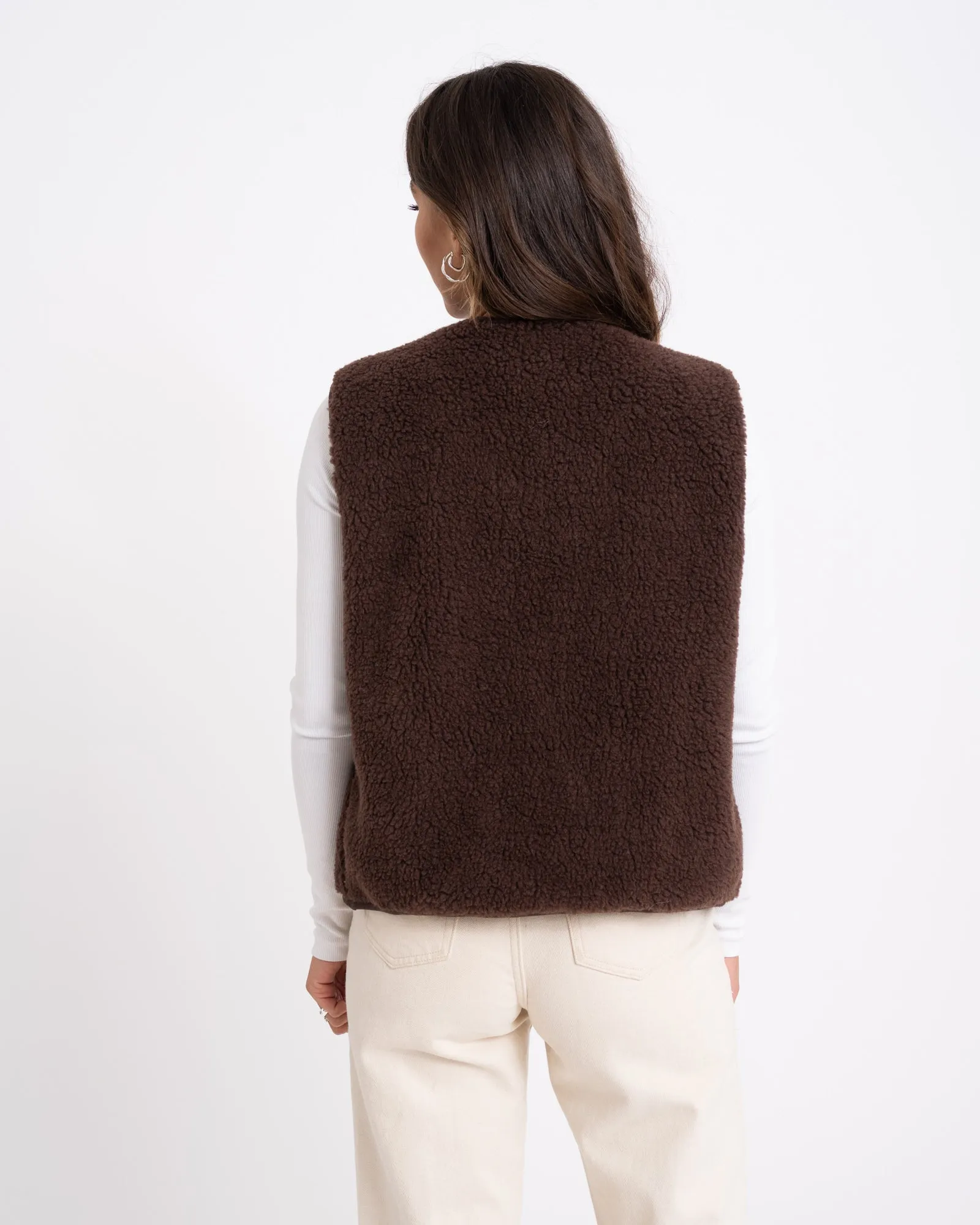 TILTIL Coco Gilet Teddy Brown One Size