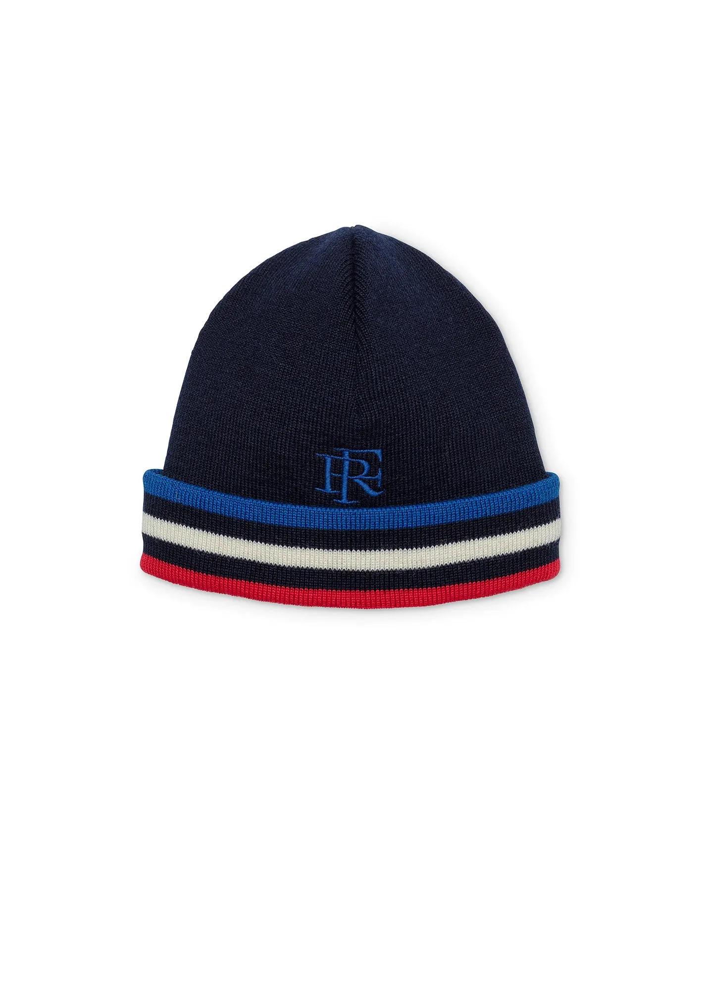 Tricolor wool hat - SAINT JAMES x Elysée (MARINE)