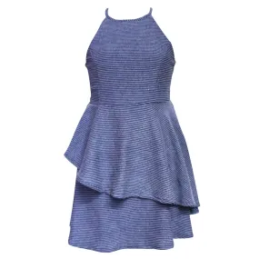 Tween Texture Knit Stripe Dress