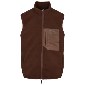 Twelve Sixteen Fleece Gilet Brown