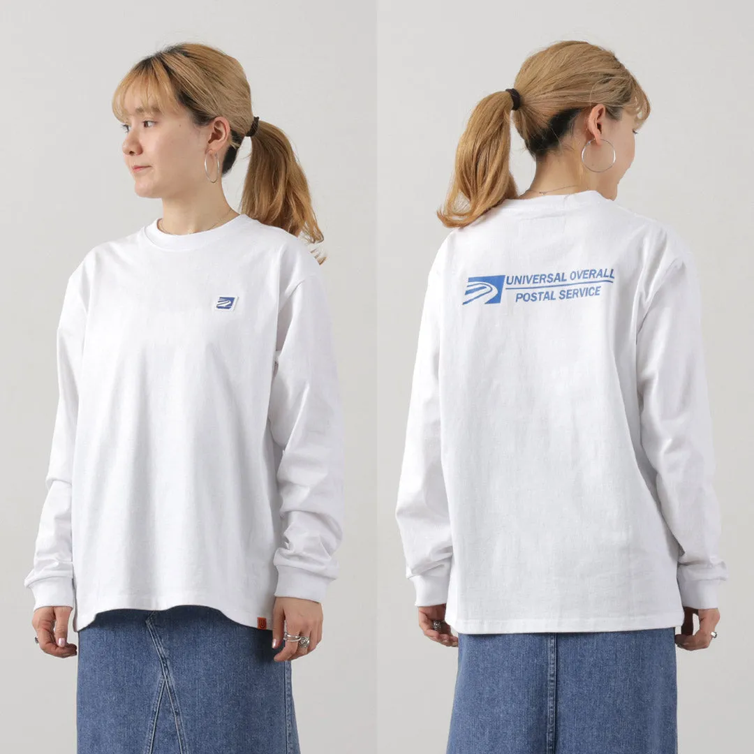 UNIVERSAL OVERALL（ユニバーサルオーバーオール） ポストマン ロゴ ロングスリーブ TEE