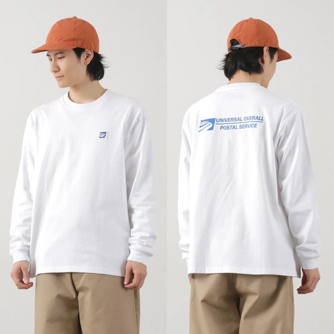 UNIVERSAL OVERALL（ユニバーサルオーバーオール） ポストマン ロゴ ロングスリーブ TEE