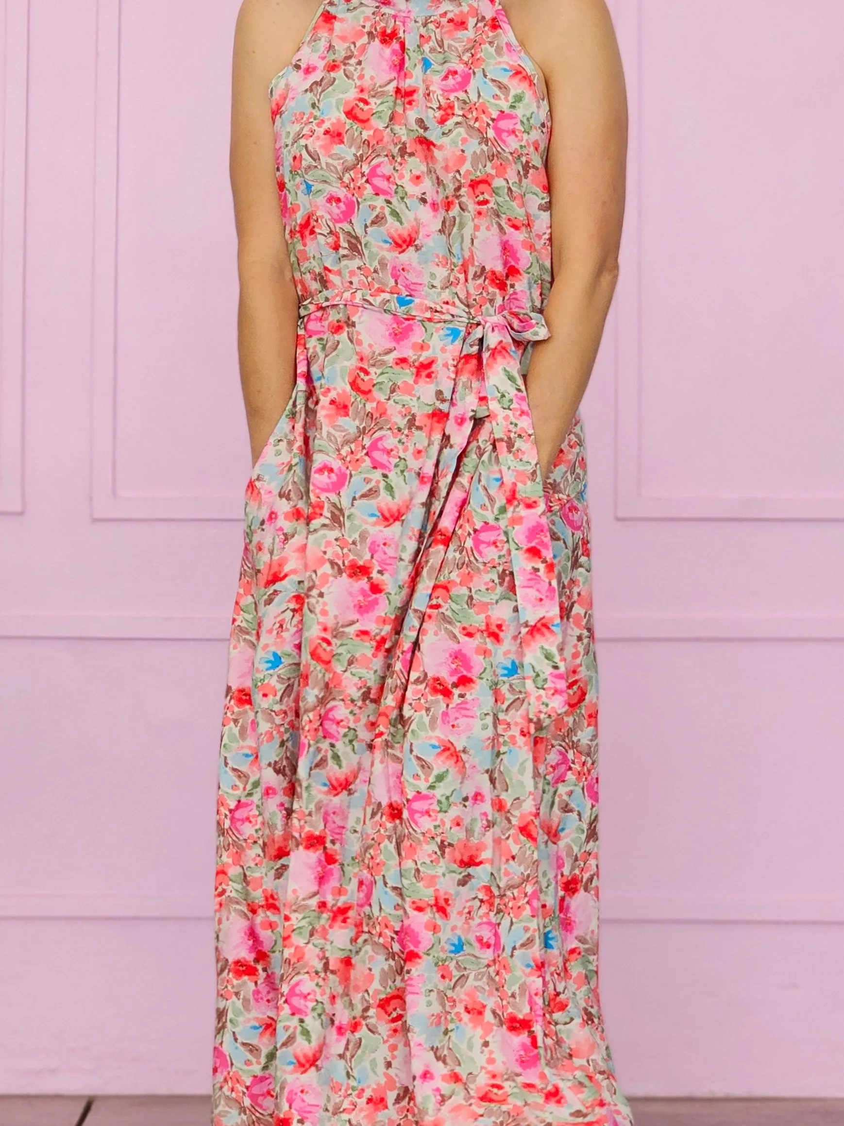 Vanes Maxi Rose Garden Dress