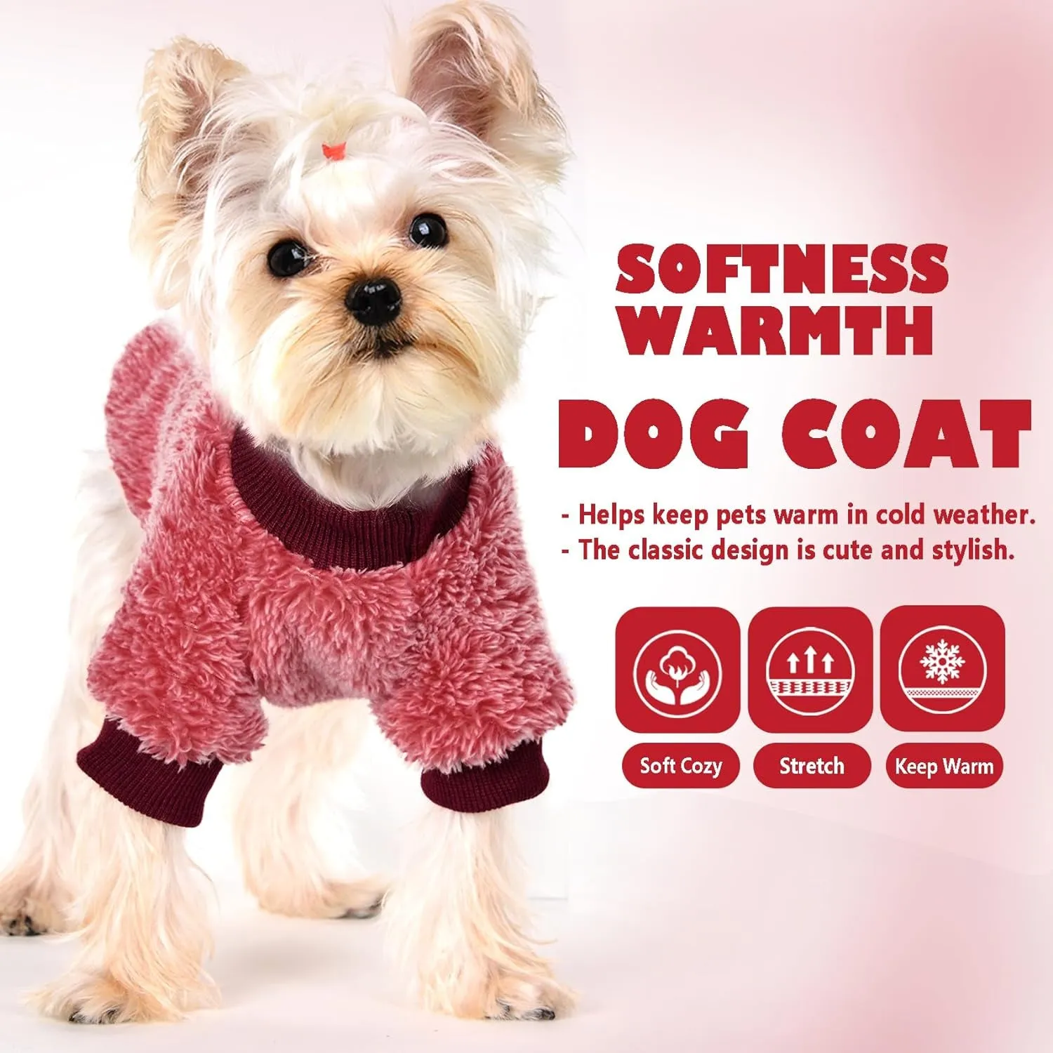 Warm Fleece Small Dog Sweater