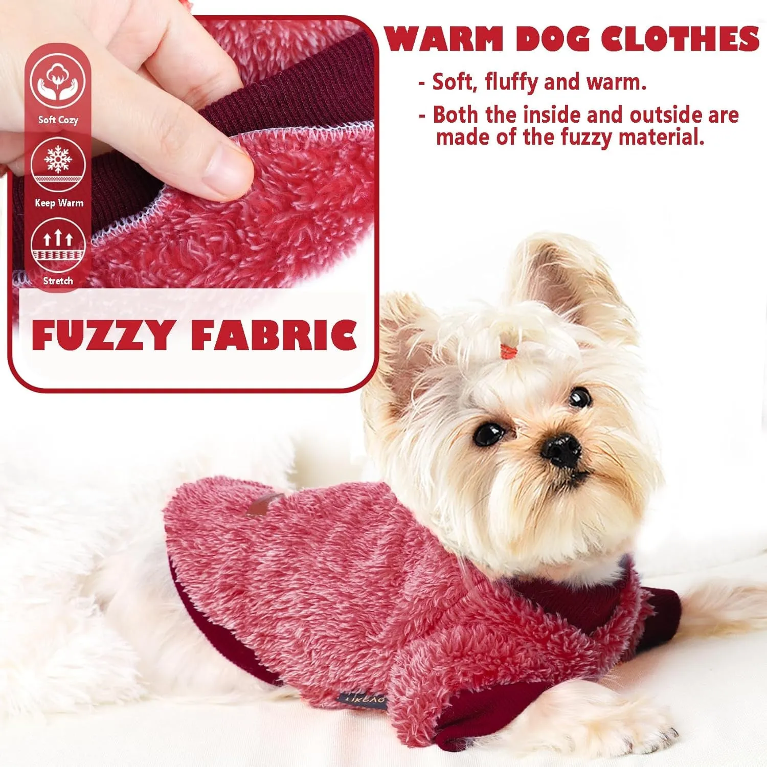 Warm Fleece Small Dog Sweater