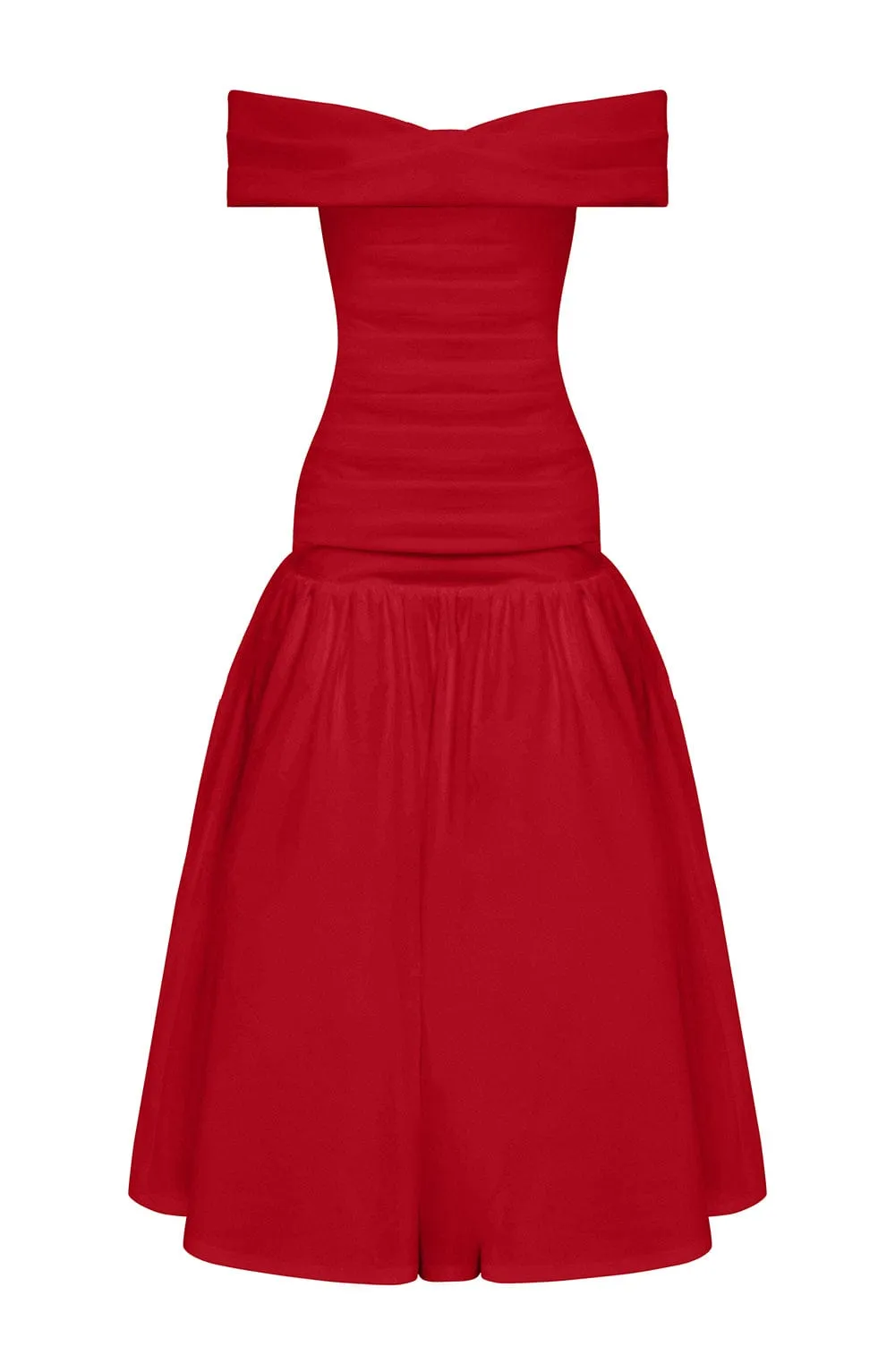 Wilhelmina Midaxi Dress - Red