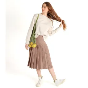 Women's Pleated Knit Skirt