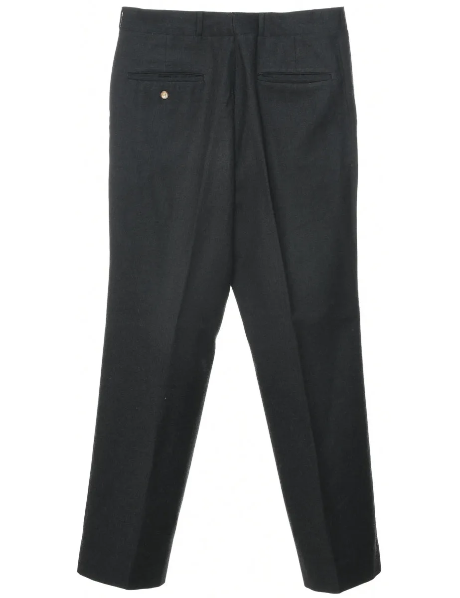 Wool Black Trousers - W33 L31