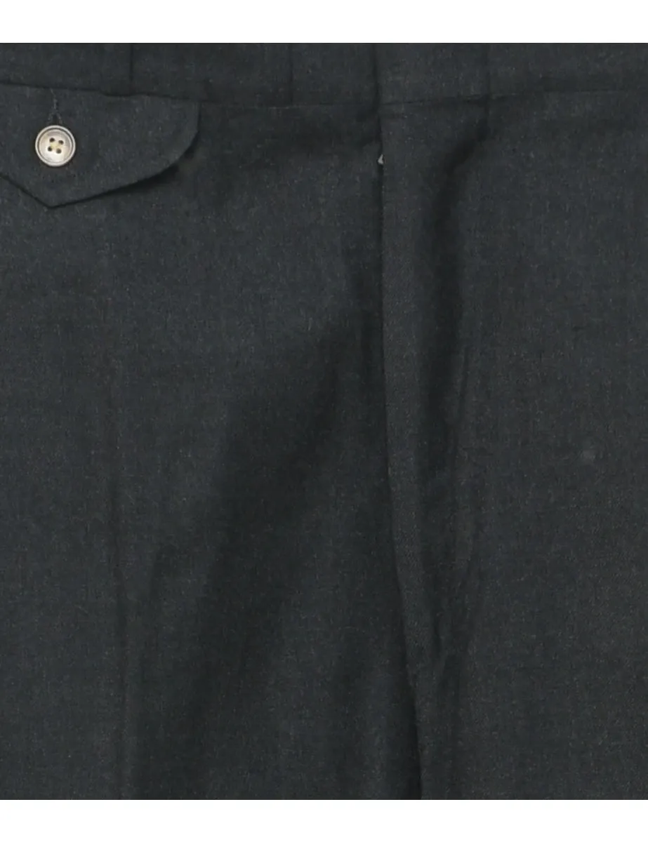 Wool Black Trousers - W33 L31