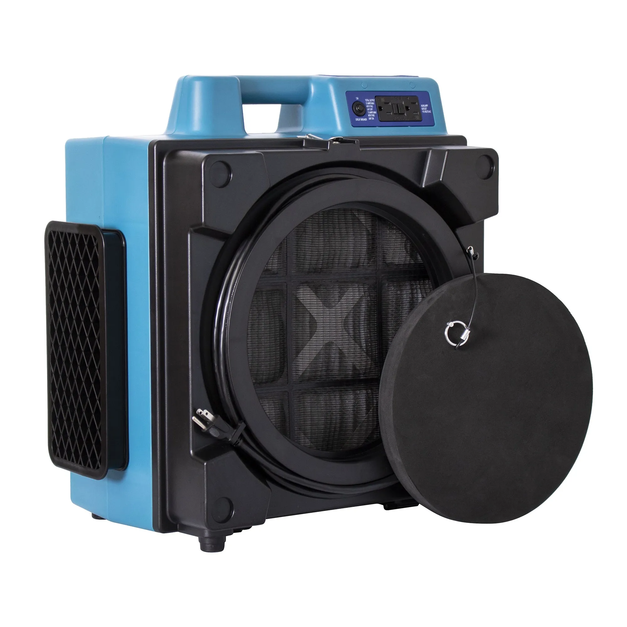 XPOWER X-4700AM Professional 3 Stage Filtration HEPA Purifier System, Negative Air Machine, Airborne Air Cleaner, Air Scrubber with GFCI Power Outlets