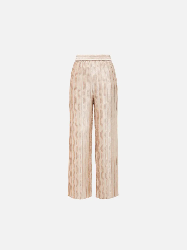 YAYING Pleated Straight Leg Pants