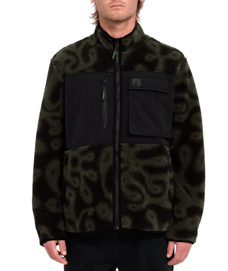 Zephyr Storm Stone Zip Fleece Jacket in PRT-Print